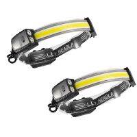 COB XPE Head Light Lamp Induction Headlight with Built-In Battery Fishing Running Headlight