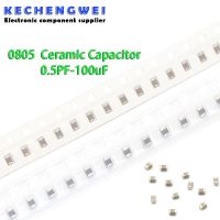 100pcs 100nF X7R Error 10% 50V 0805 0.1UF 104 1pF ~ 47uF SMD Thick Film Chip Multilayer Ceramic Capacitor