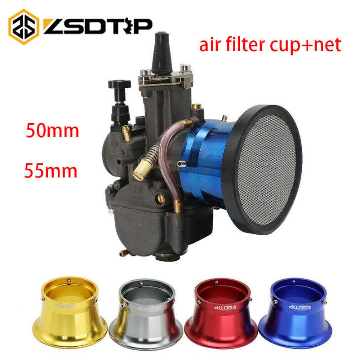 50mm 55mm Carburetor Air Filters With Screen Mesh Motorcycle Carburetor