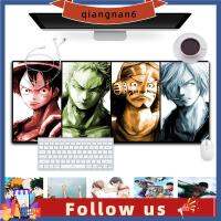 แผ่นรองเมาส์ QIANGNAN6สำนักงานบ้านขนาด80X30ซม. Luffy Zoro นารูโตะแผ่นรองเมาส์สำหรับเล่นเกมส์หนึ่งชิ้น