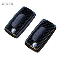 ABS Carbon Fiber Car Key Case Cover For Peugeot 107 207 307 308 407 607 807 3008 5008 For Citroen Xsara Picasso C2 C3 C4 C5 C6