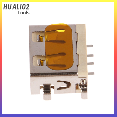 HUALI02 5pcs USB 2.0 FEMALE Power Jack USB2.0ตัวเชื่อมต่อพอร์ตชาร์จสำหรับ Xiaomi Mobile Power Bank