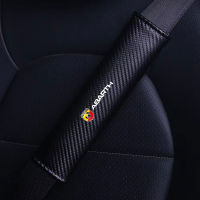 2PCS Car Seat Belt Cover Car Safety Belt Cushion Driver Shoulder Protector For Fiat 500 Abarth Punto 124 125 Car Seatbelt Pads Seat Covers