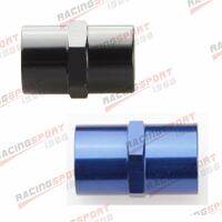 1/2 quot; NPT Female To 1/2 quot; NPT Female Aluminum Straight Adapter Fitting Black/Blue