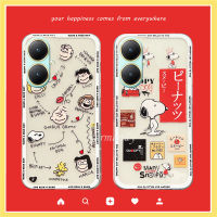 เคสคลังสินค้าพร้อมสำหรับ VIVO Y27 Y78 Y02T 4G 5G 2023การ์ตูนน่ารักใหม่ Snoopy เคสป้องกันคู่รักเคสสมาร์ทโฟน Silicagel TPU แบบนิ่มใส VIVOY78ฝาหลังกันกระแทก5G