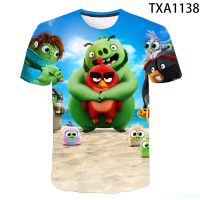 New Summer 2020 New Summer Cartoon Anime Birds 3D T shirt Men Women Children Casual Streetwear Boy Girl Kids Print T-shirt Cool Tops Tee fashion versatile t-shirt