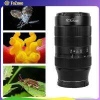 FoZueo โฟกัสแมนนวลเลนส์ไมโคร F2.8 60มม. สำหรับการถ่ายภาพเครื่องประดับดอกไม้ที่ยังมีชีวิต