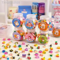 ☊✾ 50pcs/box Cute Fruit Animals Erasers Kawaii Mini Rubber Erasers Korean Stationery Kid Toys Gift Correction Tool Office Supplies