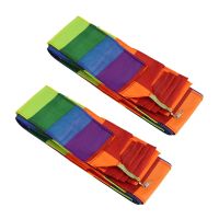 2X Super Nylon Stunt Kite Tail Rainbow Line Kite Accessory Kids Toy