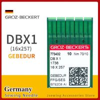 {“” 10ชิ้น DBX1 GEBEDUR กันความร้อน Groz-Beckert เข็มเครื่องเย็บผ้าสำหรับอุปกรณ์กุ๊นอุตสาหกรรม DB * 1 16X25 7พี่ชายของ JUKI