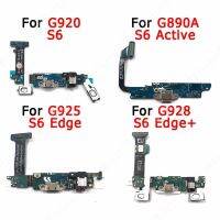 ชาร์จพอร์ตเดิมสำหรับ Samsung Galaxy S6 Active ขอบบวก G890 G920 G925 G928บอร์ดซ่อมโทรศัพท์มือถือขั้วต่อ Usb แท่นวาง Pcb สายเคเบิลงอได้