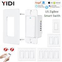 US AU ZigBee 3.0 Tuya Smart Life Wireless Push Button Switch Wall Voice Remote Control Two Way with Neutral USA 1 2 3 4 Gang Shoes Accessories