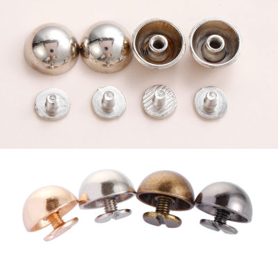 10Pcs Strap Rivets Mushroom Dome Round Head Screws DIY ClothesBagShoes Leather Luggage Crafts Metal Nail Sewing Accessories