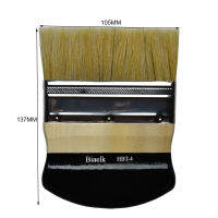 1PC HBT-4 High Quality Hog Bristle Hair Wooden Handle Watercolor Acrylic Oil Flat Brush