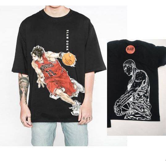 ข้อเสนอพิเศษ-tshirt-เสื้อสแลมดั้งค์-เสื้อยืดslamdunk-เสื้อslamdunkคนอ้วน-เสื้ซด์ใหญ่-เสื้อบิ๊กไซด์-slamdunktshirt-เสื้อไซด์4xl-เสื้อแs-5xl