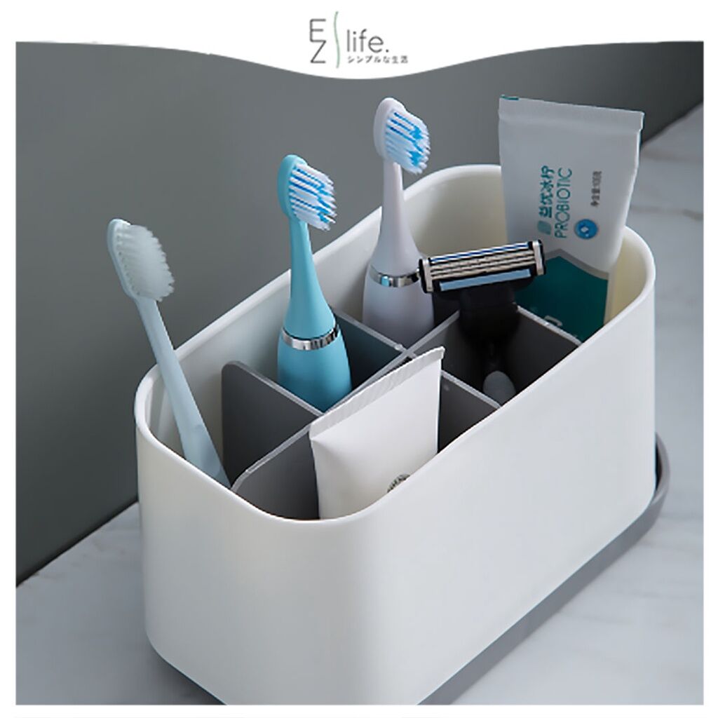 Japan Tootbrush Holder Multifunction Bathroom Tootbaste Holder Stand Removable Bathroom Storage Box Accessories
