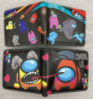 HOT Among us Game Peripl Wallet Student Men and Women PU Folding Wallet Short Card Case Coin Purse bag