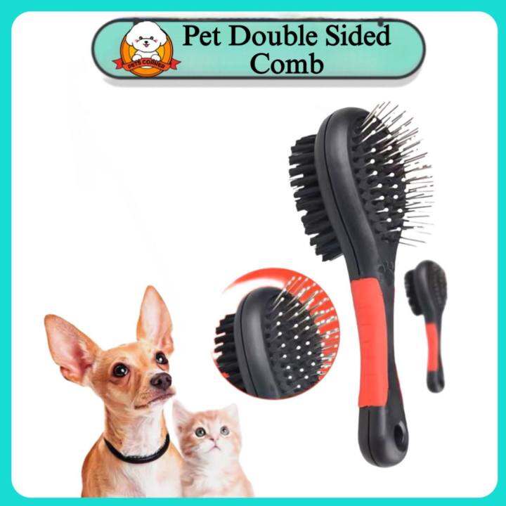 Pet Double Sided Grooming Tool Pet Comb Brush Dog Hair Brush bathing