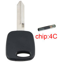 Uncut Blade Blank Car Key Ignition พร้อมชิปทรานสปอนเดอร์4C HO03-PT Fit สำหรับ Ford Escape Focus