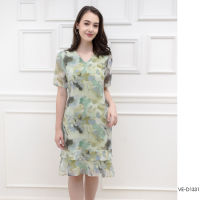 VERONIQA Dress VE-D1331 ชิฟฟอนโพอีมี่ แขนสั้น IGPU22-10