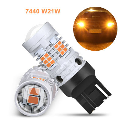 OXILAM P21W LED Canbus Error Free Turn Signal Lamp 1156 BA15S BAU15S 7440 Led Bulb No Hyper Flash Car Lights 2200K Amber 12V