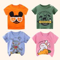 Childrens Clothing T-Shirt Kids Clothes Boys Girls Summer Cartoon Tops Short Sleeve Clothes 100% Cotton Baby Clothing