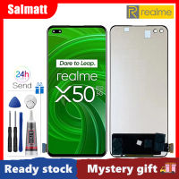 Salmatt TFT 6.44นิ้วจอ LCD สำหรับ Realme X50 Pro 5G ชุดดิจิไทเซอร์หน้าจอจอ LCD สำหรับ Realme X50 Pro 5G RMX2075 RMX2071 RMX2076หน้าจอสำรอง