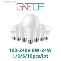 ❍◐ ivhefd A tensão completa ac120v ac230v 8w do bulbo conduzido direto da fábrica-24w e27 b22 lúmen alto sem luz branca morna cintilação 3000k/4000k/6000k