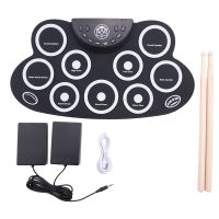 Hand Roll Drum Portable Electronic Drum for Outdoor Electronic Drum Percussion Instrument Music Equipment Accessories