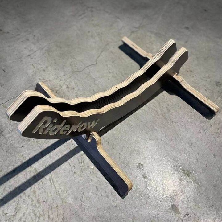 RIDENOW WOODEN BIKE STAND WHEELS DISPLAY STAND ADJUSTABLE Lazada
