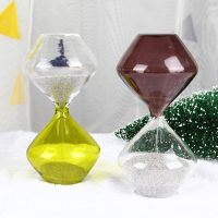 Creative 5 Minutes Lampshade Glass Hourglass Timer Sandglass Birthdy Gift clock Sand Watch Decoration Crafts Desk Ornament