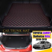 Alas Bagasi Mobil หนังสำหรับ Toyota Camry/Daihatsu Altis XV70 2018-2019ไลเนอร์กระบะอุปกรณ์เสริมภายในรถ