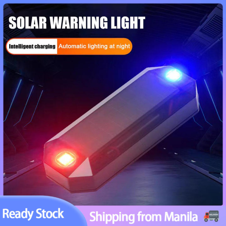 Solar Powered Car Alarm Light Flashing Anti-theft Wireless Solar