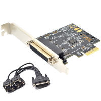 PCI Express ถึง4พอร์ต Serial Expansion Card ชิป AX99100อุตสาหกรรม DB9 COM RS232 Adapter Riser Card Controller สำหรับเดสก์ท็อป PC