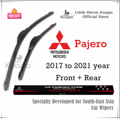Kuapo ใบปัดน้ำฝน มิตซูบิซิ ปาเจโร่ Mitsubishi Pajero 2017 ถึง 2021 ปี ที่ปัดน้ำฝน กระจก ด้านหน้า/ด้านหลั รถยนต์ มิตซูบิซิปาเจโร่