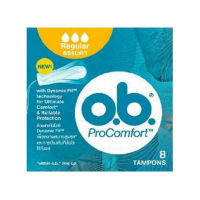 ( X 4 )  *Free Shipping* o.b. - ProComfort Tampons (Regular Size), 8 tampons *ส่งฟรี* o.b. - โอบีผ้าอนามัยแบบสอดมาตรฐาน (ธรรมดา) 8 ชิ้น