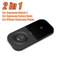 2 in 1 Wireless Charger Pad For Samsung Galaxy Watch 4 S3 15W Fast Charging Station For Samsung S22 Note 20 Galaxy Buds Charger