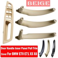 4PCS/set High Quality Left Hand Driver Door Pull Handles Kit Auto Interior Replacement Parts For BMW X5 X6 E70 E71 2007-2013