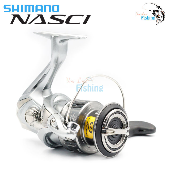 รอกสปินนิ่ง-รุ่นใหม่-ปี-2021-shimano-nasci-มี-5-เบอร์-ให้เลือก-ของแท้ประกันอีสเทิร์น-เหมาะสำหรับ-ช่อน-กะพง-ชะโด