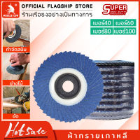 Muscle Cow กระดาษทรายซ้อน ผ้าทรายเรียงซ้อน หลังอ่อน 4 นิ้ว (1 กล่อง มี 10 ใบ) เบอร์ 40, 60, 80, 100 ใบขัดไม้ ขัดเหล็ก จานทรายซ้อนหลังแข็ง