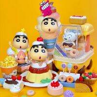 Crayon Shin-Chan ขนมหวานชุดหุ่นกล่องทึบของเล่นคอลเลกชันของเล่นของขวัญเครื่องประดับตกแต่งการ์ตูนอะนิเมะตุ๊กตาโมเดล