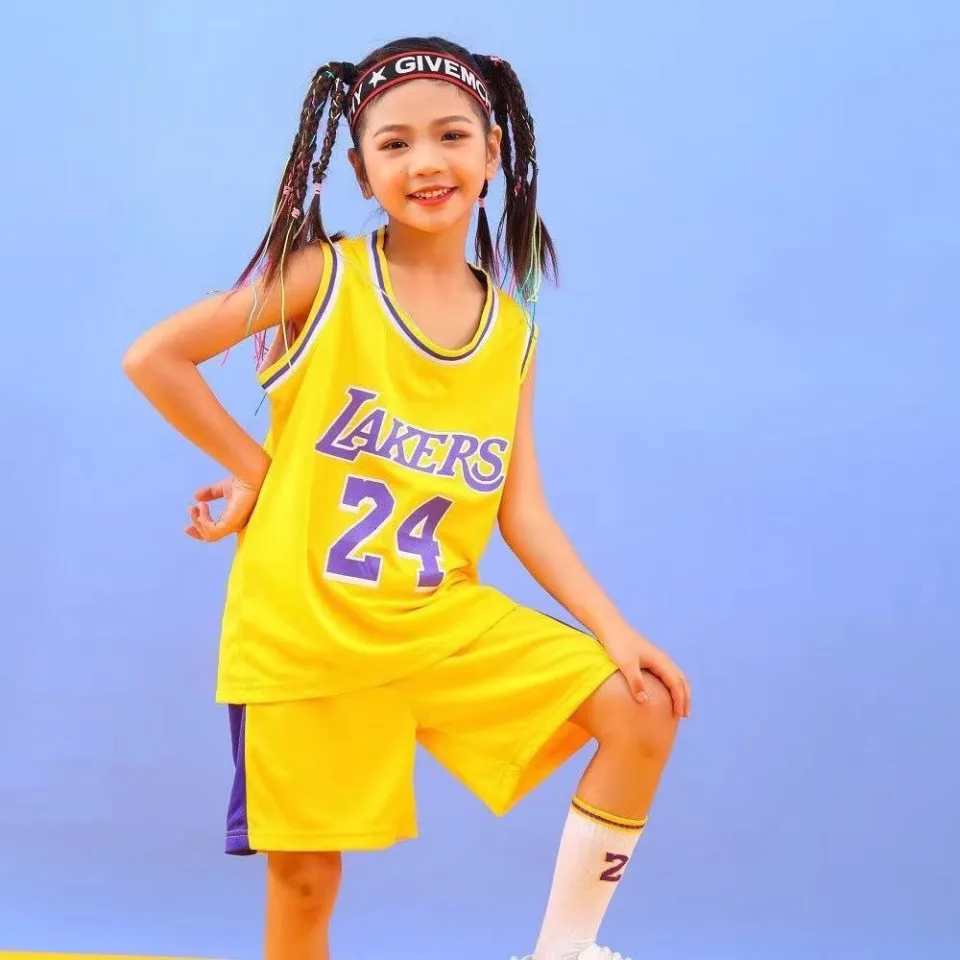 #24 Kobe Bryant Kids Basketball Sport Suit Boys Clothes Set Chidren  Basketball Jersey + Short Pant Set - AliExpress