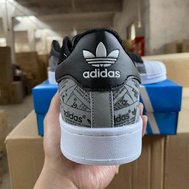 2022-adidas-original-superstar-รองเท้าผู้ชายรองเท้าผ้าใบเปลือกคลาสสิก3m-จำกัด3d-เย็บปักถักร้อยแท้ผู้หญิงชั้นดีรองเท้าผ้าใบอินเทรนด์สบายๆ