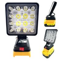 4 Inch LED Work Light for Dewalt 14.4V-20V Lithium Battery DCB205 DCB206 Outdoor Electric Torch Flashlight Spotlight Tool Lamp