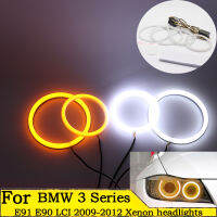 ที่มีคุณภาพสูง SMD ผ้าฝ้ายแสง Switchback LED แองเจิลตารัศมีแหวนชุดสำหรับ BMW 3 Series E90 E92 E93 M3 2007-2013รถเก๋งแปลงสภาพ