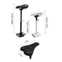 Electric Scooter Seat Adjustable Saddle Set Shockproof Bike Seat Cushion Can Be Raised Lowered for M365/Pro