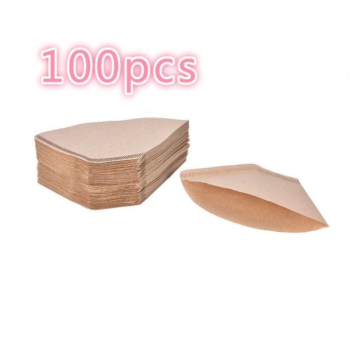กระดาษกรองกาแฟไม้ทำจากไม้100ชิ้น-ถุงของแท้กาแฟเอสเปรสโซ่กรอง-xiangban