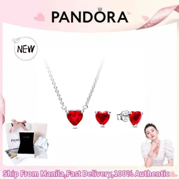 NEW Authentic PANDORA 925 Sparkling Blue Moon & Stars Heart Necklace  399232C01 | eBay