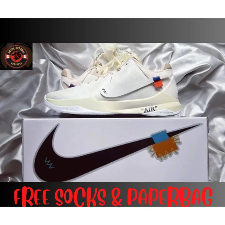 white basketball shoes with black socks