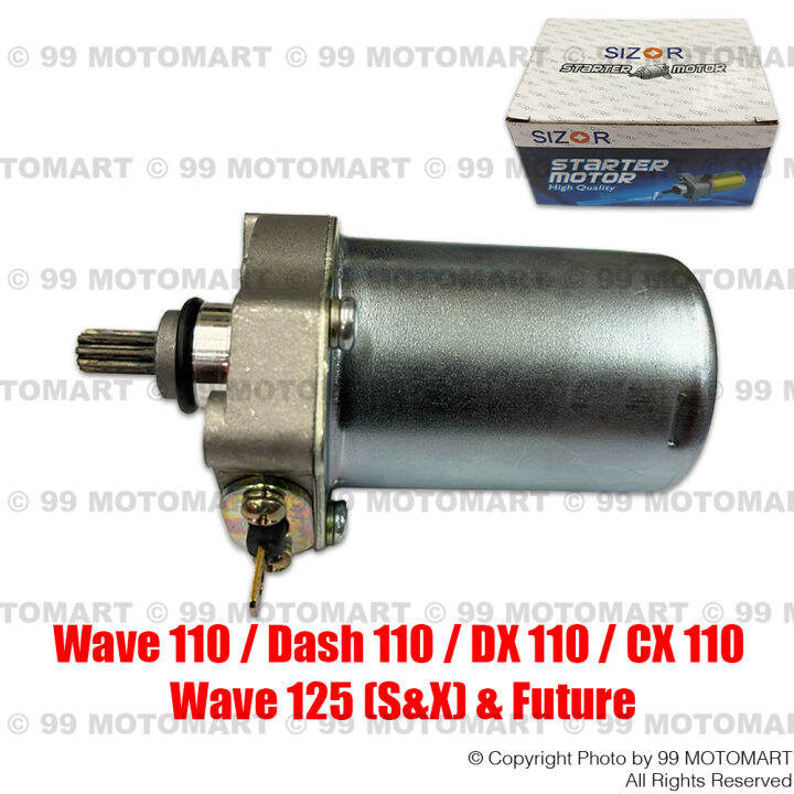 Sizor Wave 125 Wave 110 Starter Motor Honda Dash 110 Future Stator 